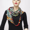 silk scarf with jewelry